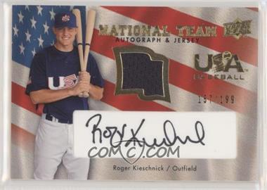 2008 Upper Deck - USA Baseball National Team - Black Ink Jersey Autographs #USA-RK - Roger Kieschnick /199