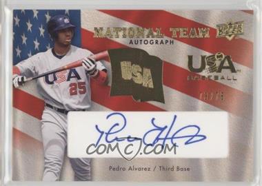 2008 Upper Deck - USA Baseball National Team - Blue Ink Autographs #USA-PA - Pedro Alvarez /75