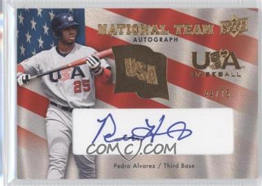 2008 Upper Deck - USA Baseball National Team - Blue Ink Autographs #USA-PA - Pedro Alvarez /75