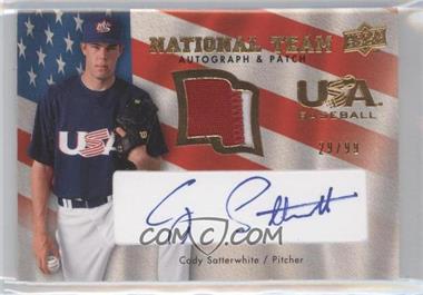 2008 Upper Deck - USA Baseball National Team - Patch Autographs #USA-CS - Cody Satterwhite /99