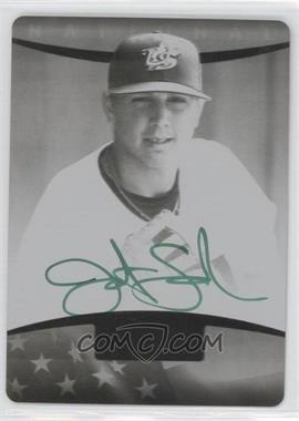 2008 Upper Deck 2007 USA Baseball National Teams - [Base] - Printing Plate Black Front Autographs #79 - On-Card Signatures - Justin Smoak /1