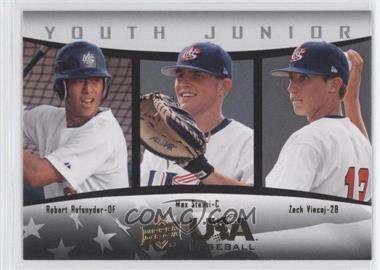 2008 Upper Deck 2007 USA Baseball National Teams - [Base] #56 - Robert Refsnyder, Max Stassi, Zach Vincej