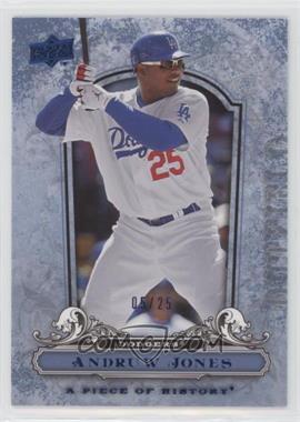 2008 Upper Deck A Piece of History - [Base] - Blue #49 - Andruw Jones /25