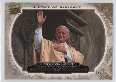 2008 Upper Deck A Piece of History - [Base] - Gold #184 - Historical Moments - Pope John Paul II /75