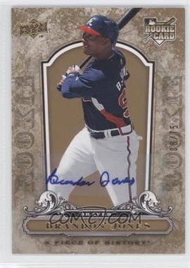 2008 Upper Deck A Piece of History - [Base] - Rookie Gold Autographs #104 - Brandon Jones /75