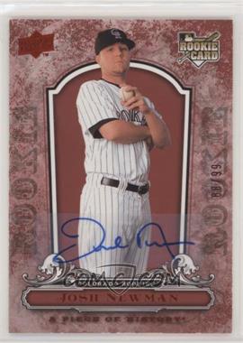 2008 Upper Deck A Piece of History - [Base] - Rookie Red Autographs #114 - Josh Newman /99