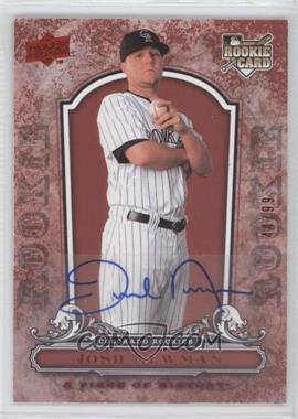 2008 Upper Deck A Piece of History - [Base] - Rookie Red Autographs #114 - Josh Newman /99