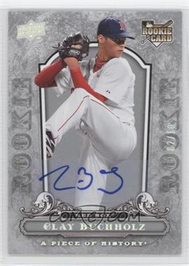 2008 Upper Deck A Piece of History - [Base] - Rookie Silver Autographs #106 - Clay Buchholz /10