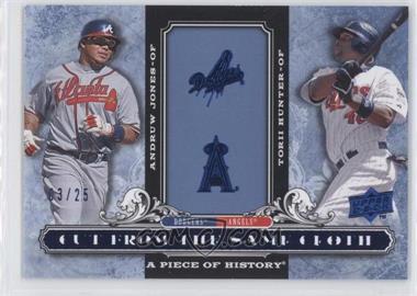 2008 Upper Deck A Piece of History - Cut from the Same Cloth - Blue #CSC-JH - Andruw Jones, Torii Hunter /25