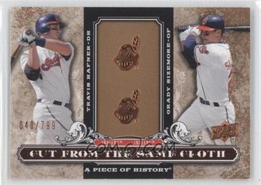 2008 Upper Deck A Piece of History - Cut from the Same Cloth #CSC-SH - Travis Hafner, Grady Sizemore /799