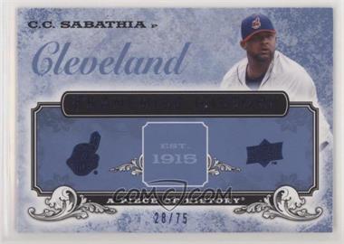 2008 Upper Deck A Piece of History - Franchise History - Blue #FH-15 - C.C. Sabathia /75 [Noted]