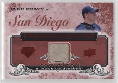 2008 Upper Deck A Piece of History - Franchise History - Red Jerseys #FH-44 - Jake Peavy
