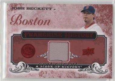 2008 Upper Deck A Piece of History - Franchise History - Red Jerseys #FH-9 - Josh Beckett