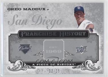 2008 Upper Deck A Piece of History - Franchise History - Silver #FH-43 - Greg Maddux /25