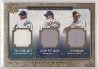 Felix Hernandez, Justin Verlander, Rich Harden #/99