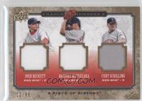 Josh Beckett, Daisuke Matsuzaka, Curt Schilling #/99