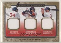 David Ortiz, Manny Ramirez, Jason Varitek #/99