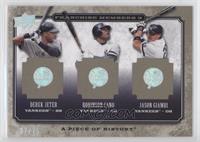 Derek Jeter, Robinson Cano, Jason Giambi #/75