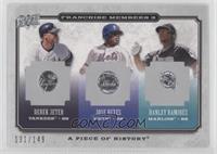 Derek Jeter, Jose Reyes, Hanley Ramirez #/149