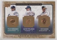 Felix Hernandez, Justin Verlander, Rich Harden #/799