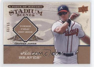 2008 Upper Deck A Piece of History - Stadium Scenes - Copper #SS4 - Chipper Jones /99