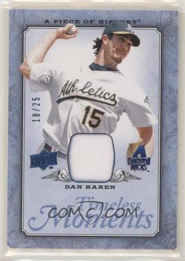 2008 Upper Deck A Piece of History - Timeless Moments - Blue Jerseys #TM-2 - Dan Haren /25