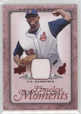 2008 Upper Deck A Piece of History - Timeless Moments - Red Jerseys #TM-17 - CC Sabathia