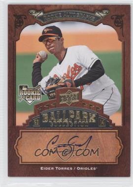 2008 Upper Deck Ballpark Collection - [Base] #114 - Rookie Autographs - Eider Torres