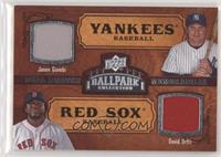 Dual Swatch Memorabilia - Jason Giambi, David Ortiz