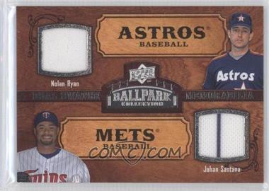 2008 Upper Deck Ballpark Collection - [Base] #153 - Dual Swatch Memorabilia - Nolan Ryan, Johan Santana