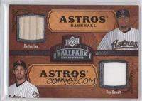 Dual Swatch Memorabilia - Carlos Lee, Roy Oswalt