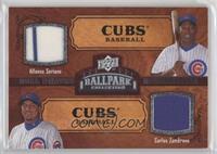 Dual Swatch Memorabilia - Alfonso Soriano, Carlos Zambrano