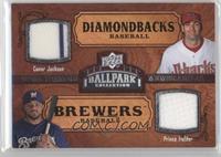 Dual Swatch Memorabilia - Conor Jackson, Prince Fielder