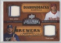 Dual Swatch Memorabilia - Conor Jackson, Prince Fielder