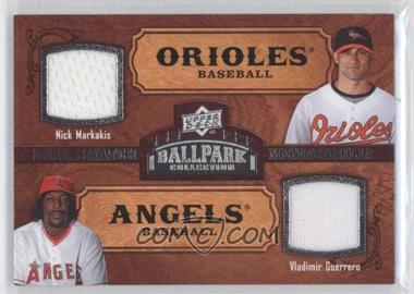 2008 Upper Deck Ballpark Collection - [Base] #184 - Dual Swatch Memorabilia - Nick Markakis, Vladimir Guerrero