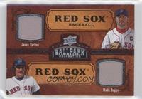 Dual Swatch Memorabilia - Jason Varitek, Wade Boggs