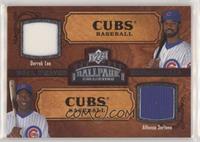 Dual Swatch Memorabilia - Derrek Lee, Alfonso Soriano [EX to NM]