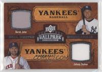 Dual Swatch Memorabilia - Derek Jeter, Johnny Damon