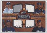 Quad Swatch Memorabilia - Robin Yount, Prince Fielder, Rickie Weeks, J.J. Hardy