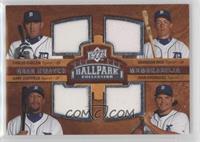 Quad Swatch Memorabilia - Carlos Guillen, Brandon Inge, Gary Sheffield, Ivan Ro…