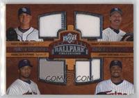 Quad Swatch Memorabilia - Scott Kazmir, Randy Johnson, Francisco Liriano, Johan…