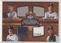 Quad Swatch Memorabilia - Greg Maddux, Jake Peavy, Chris Young, Trevor Hoffman …