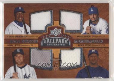2008 Upper Deck Ballpark Collection - [Base] #228 - Quad Swatch Memorabilia - Curtis Granderson, Rafael Furcal, Derek Jeter, Rickie Weeks