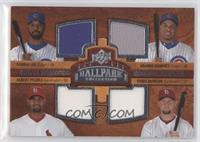 Quad Swatch Memorabilia - Derrek Lee, Aramis Ramirez, Albert Pujols, Chris Dunc…