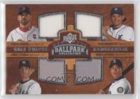 Quad Swatch Memorabilia - Jason Varitek, Ivan Rodriguez, Jorge Posada, Kenji Jo…