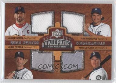 2008 Upper Deck Ballpark Collection - [Base] #239 - Quad Swatch Memorabilia - Jason Varitek, Ivan Rodriguez, Jorge Posada, Kenji Johjima