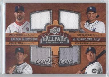 2008 Upper Deck Ballpark Collection - [Base] #239 - Quad Swatch Memorabilia - Jason Varitek, Ivan Rodriguez, Jorge Posada, Kenji Johjima