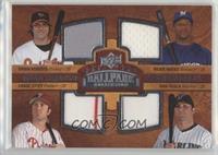 Quad Swatch Memorabilia - Brian Roberts, Rickie Weeks, Chase Utley, Dan Uggla