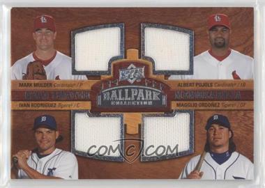 2008 Upper Deck Ballpark Collection - [Base] #241 - Quad Swatch Memorabilia - Mark Mulder, Albert Pujols, Ivan Rodriguez, Magglio Ordonez