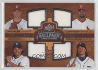 Quad Swatch Memorabilia - Mark Mulder, Albert Pujols, Ivan Rodriguez, Magglio O…